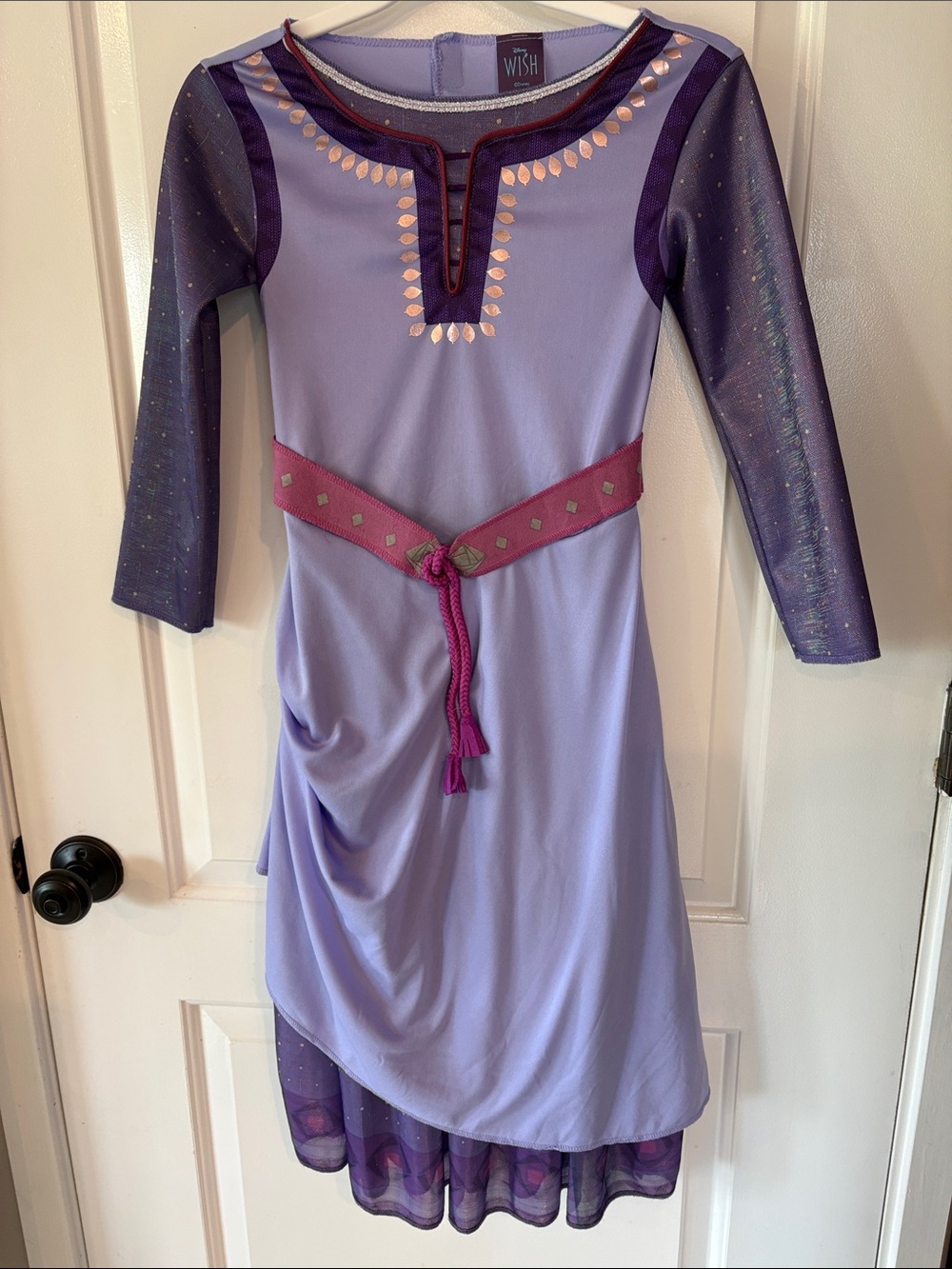 Gorgeous Disney Wish Asha Dress in Shimmer Fabric w/ Belt - NWT, 4-6x